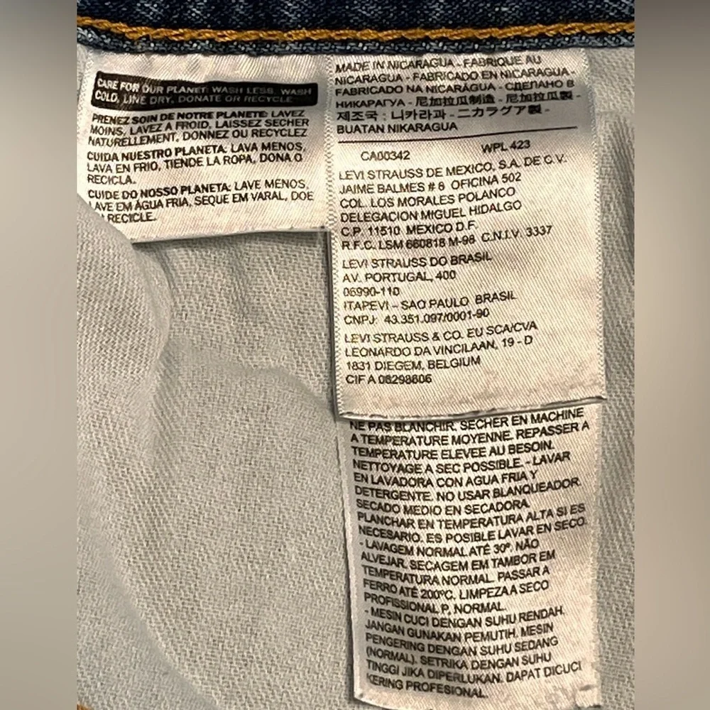 Levi's 505 Blue Straight Jeans Classic Denim